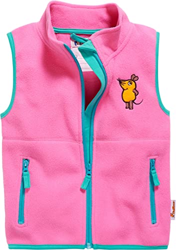 Playshoes Gilet in pile, Piano da esterno Unisex Bambini e ragazzi, rosa Il topo, 152