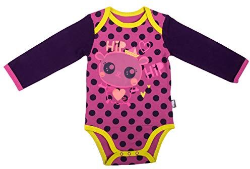 Petit Béguin Body Bambino Ragazza Maniche Lunghe Hip Hip – Taglia – 6 mesi (68 cm)