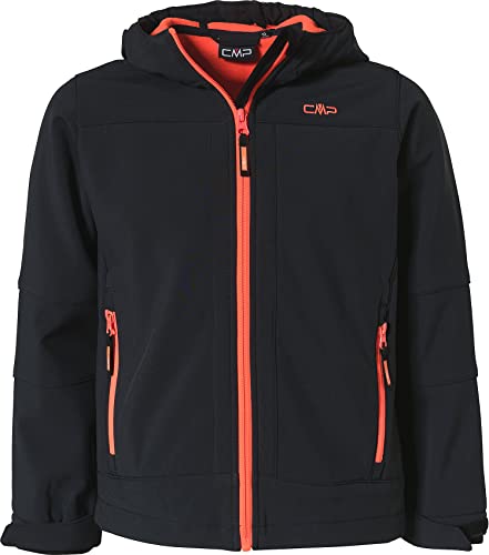 CMP Softshell jacket with ClimaProtect WP 7,000 technology , Boy, Antracite-Flash Orange, 128