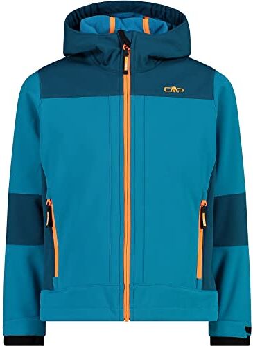 CMP Giacca Da Bambino Con Cappuccio Fisso, Giacca Unisex Bambini e ragazzi, Reef-Deep Lake, 116