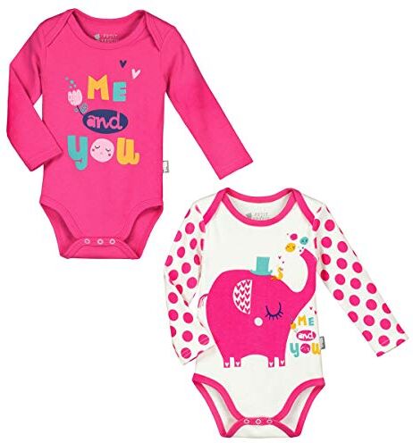 Petit Béguin Set di 2 body a maniche lunghe Bambino Ragazza me and You – Taglia – 3 mesi (62 cm)