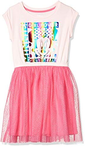 Amazon Essentials Disney   Marvel   Star Wars   Frozen   Princess Abiti tutù a Maniche Corte in Maglia (precedentemente Spotted Zebra) Bambine e Ragazze, Stampa Squadra di Minni, 10 Anni