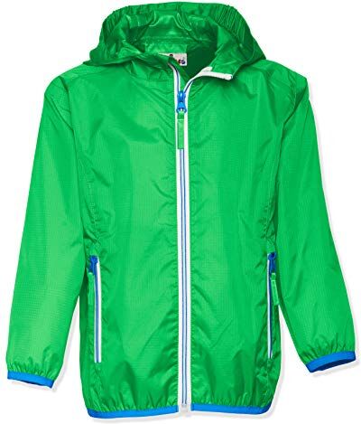 Playshoes Giacca antipioggia pieghevole, Giacca funzionale impermeabile antipioggia Unisex Bambini e ragazzi, verde, 86