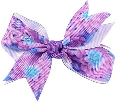 Cuwtheugwg Fascetta Neonata Battesimo Toddler Baby Girls Tie Dye Stampe Hair Clip Bowknot Hairpin Headwear Bambina Ballerina (B, One Size)