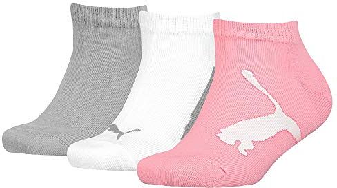 Puma Sneaker, Calzini Unisex Bambini e ragazzi, Rosa/Grigio, 35-38