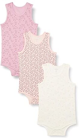 Care Body NS AOP (3-pack), Body Senza Maniche Unisex Bimbi 0-24, Peach Whip (521), 0-1 mesi