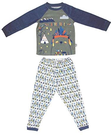 Petit Béguin Pigiama ragazzo maniche lunghe Adventure – dimensioni – 2/3 anni (92/98 cm)