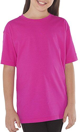 Fermento Italia Maglietta T-Shirt Bimbo Bimba 100% Cotone 150 Grammi JHK MOD. TSRB TSRK 150 (9-11 Anni, Fuxia)