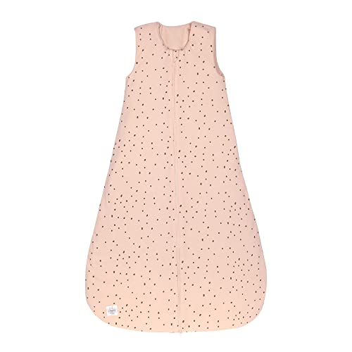 Lässig bambino tutto l'anno sacco a pelo senza maniche unisex/Sleeping Bag Interlock Dots powder pink, Taglia 62/68 3-6 mesi