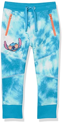 Amazon Essentials Disney   Marvel   Star Wars Pantaloni da Jogging Felpati con Tasca con Cerniera (in precedenza Spotted Zebra) Bambini e Ragazzi, Stitch Beach, 2 Anni