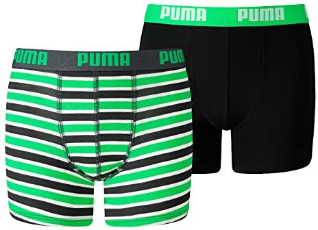 Puma Boxer, Biancheria intima Unisex Bambini e ragazzi, Verde, 122-128