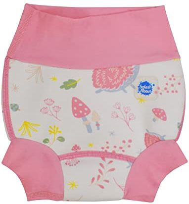 Splash About Happy Nappy Pannolino da Nuoto Riutilizzabile And Toddler Swim, Forest Walk, 6-12 Mesi Baby Girls