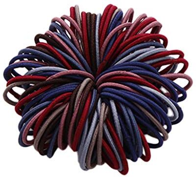 Mashaouyo 100 pezzi da 3 cm in nylon nylon e nylon per capelli da bambina, colore (B, taglia unica)