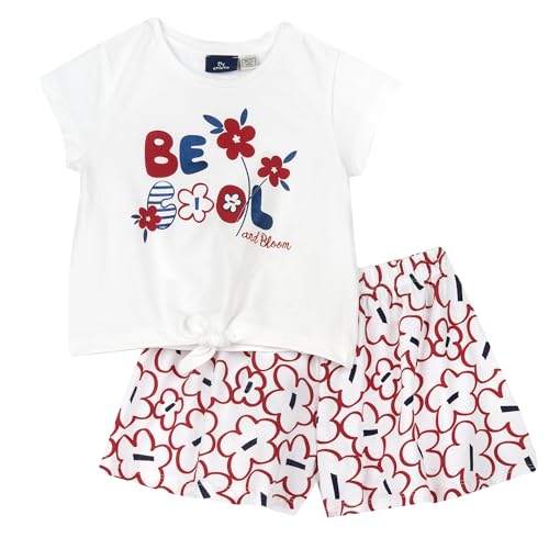 Chicco Completo 2 Pezzi T-Shirt E Pantaloncini, Bambine e ragazze, Rosso, 3 anni