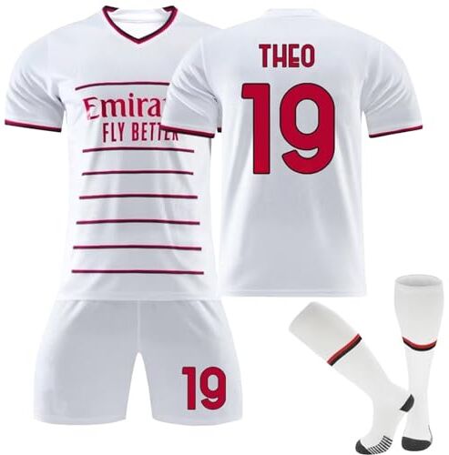 DUOROUPUTAO Maglie da Calcio Maglie Calcio Maglia Calcio Bambino Completo Calcio Bambino Maglie Calcio Uomo Completo Calcio Uomo Bambino Calzini Antiscivolo Calcio(1- C19,6-7 Anni)