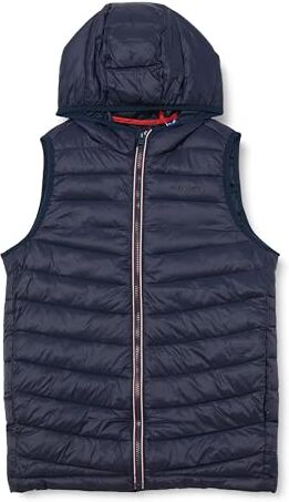 Jack & Jones Jconew Pocket Hood BW Jnr Gilet Trapuntato, Blu Navy/Dettaglio: Tinta Unita, 176 cm Bambini e Ragazzi