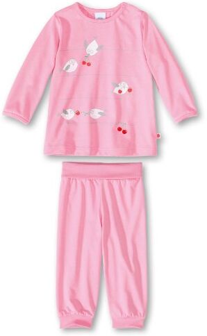 Sanetta Pigiama a due pezzi lungo, bambina, Rosa (Rosa (3092)), 86