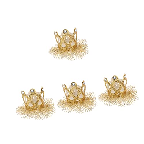 LABRIMP 4 Pz Accessorio Per a Piccola Tiara Copricapo Di Compleanno Per Bambini Fiocco Di Forcina Cristallo Bambino Che Fa i Primi Passi Capi Di Abbigliamento Maglia