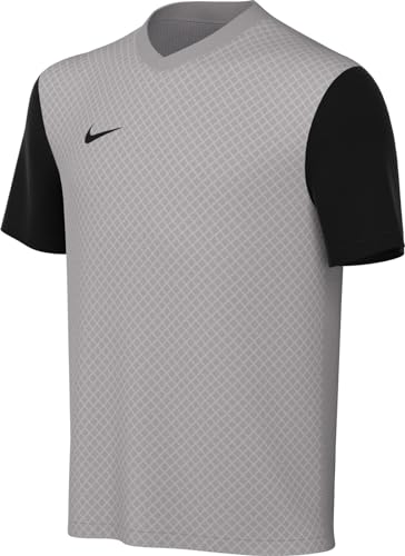 Nike Y Nk DF Tiempo Prem II JSY SS in Jersey, Grigio Pelo/Nero, 7-8 Anni Unisex-Bambini e Ragazzi