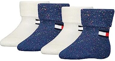 Tommy Hilfiger CLSSC SOCK, Calzini, Unisex Bimbi 0-24, Blu (Navy Combo), 19-22