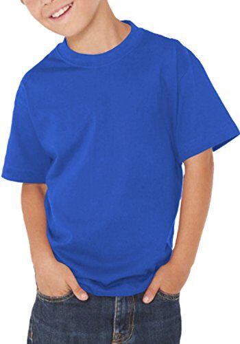 Fermento Italia Maglietta T-Shirt Bimbo Bimba 100% Cotone 150 Grammi JHK MOD. TSRB TSRK 150 (9-11 Anni, Blu Royal)