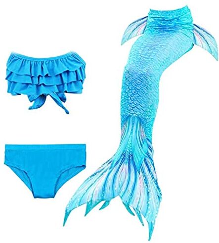 shepretty Coda di Sirena con Bikini per Bambina Set Bikini,wupuDH53,110