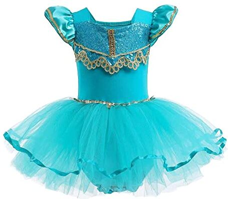 Lito Angels Principessa Jasmine Tutu Ballerina Costume per Bambina, Vestito dal Balletto Danza Classica, Taglia 3-4 anni