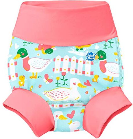 Splash About Happy Nappy Pannolino da Nuoto Riutilizzabile, Little Duck, 0-3 Mesi