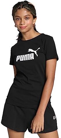 Puma Ess Logo Tee G, T-shirt Bambine e ragazze, Black, 128