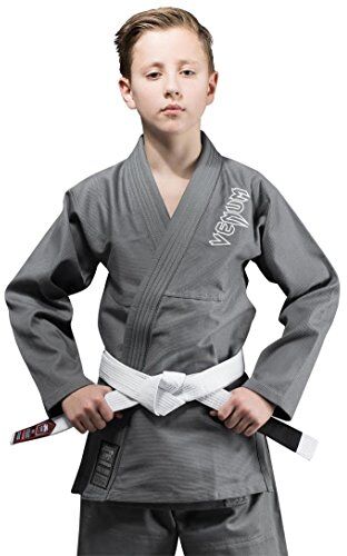 VENUM Contender, Kimono BJJ Unisex Bambini, Grigio, C00