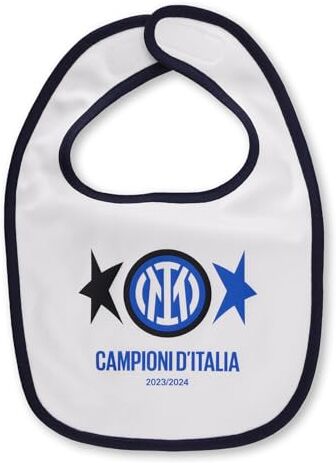 Inter Bimbi 0-24 Bavaglino Neonato Scudetto, Bavaglino Campioni d'Italia, Taglia Unica