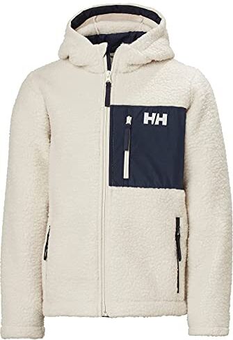 Helly Hansen Unisex Bambini Junior Champ Pile Jacket, Bianco, 16