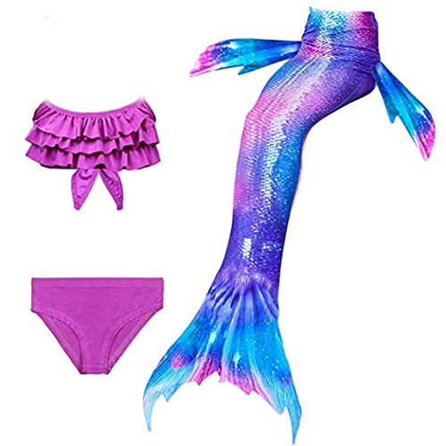 shepretty Coda di Sirena con Bikini per Bambina Set Bikini,wupuDH54,110