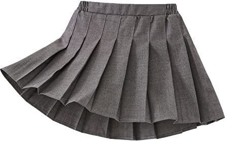 Yealoo Gonna a Pieghe per Uniforme Scolastica Ragazze Bambini, A-Linea, Mini Danza Scooter Vestito con Pantaloncini Interni