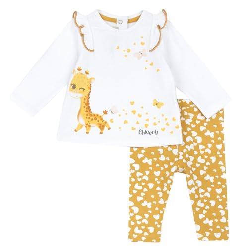 Chicco Completo 2 Pezzi T-Shirt E Leggings, Bambine e ragazze, Ocra, 4 anni