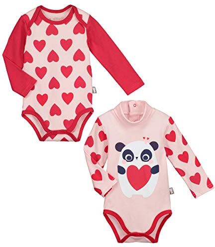 Petit Béguin Set di 2 body a maniche lunghe Bambino Ragazza Minilove, – taglia – 24 mesi (92 cm)