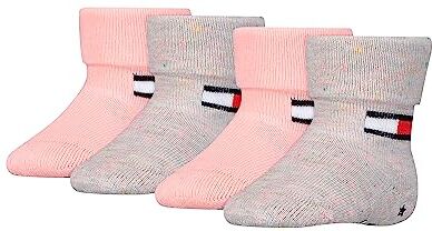 Tommy Hilfiger CLSSC SOCK, Calzini, Unisex Bimbi 0-24, Rosa (Pink Combo), 15-18