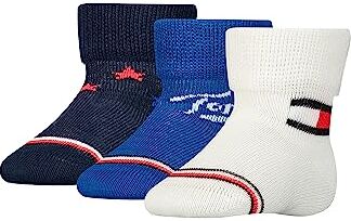 Tommy Hilfiger CLSSC SOCK, Calzini, Unisex Bimbi 0-24, Blu (Tommy Original), 19-22