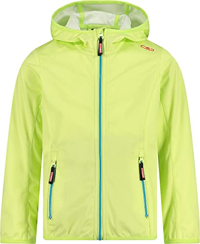 CMP Softshell jacket with fixed hood, Girl, Citric, 176