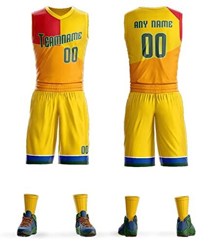 VOLLENC Personalizzato Pallacanestro Jersey Suit Ragazzi e Ragazze Uniformi Pallacanestro Formazione Concorso Team Uniformi Magli