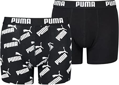 Puma Boxer, Biancheria intima Unisex Bambini e ragazzi, Nero, 158-164