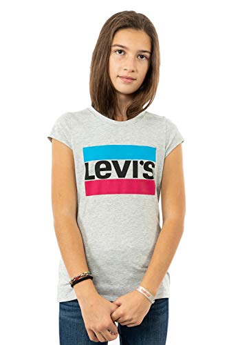 Levis Lvg Sportswear Logo Tee Bambine e Ragazze, Grigio (Gray Heather), 16 anni