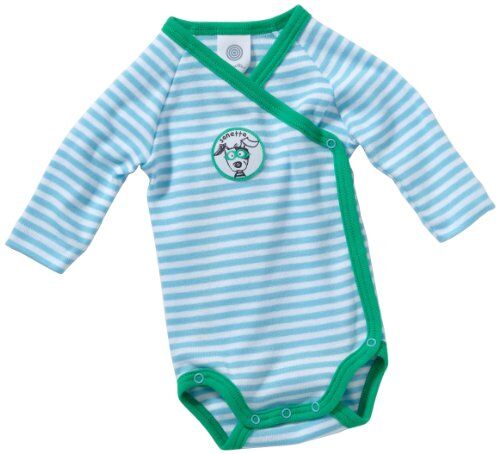 Sanetta Body a righe a maniche corte, bambino, Blu (Blau (10)), 50