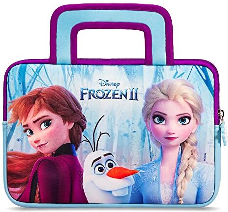 Pebble Gear Frozen 2 Carry Bag Universal neoprene kids carrry bag in Disney Frozen 2-Design, for 7' tablets (Fire 7 Kids Edition, Fire HD 8 case), durable zip, Elsa, Anna and Olaf