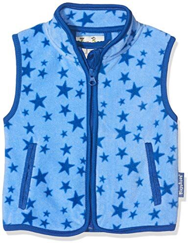 Playshoes Gilet in pile, Piano da esterno Unisex Bambini e ragazzi, stelle blu, 104