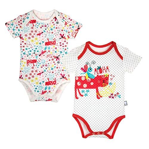 Petit Béguin Set di 2 body a maniche corte Bambino Ragazza Manini – Taglia – 24 mesi (92 cm)