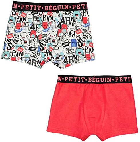 Petit Béguin Set di 2 boxer ragazzo Hop – dimensioni – 2/3 anni (92/98 cm)