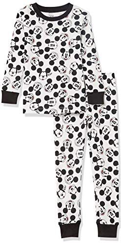 Amazon Essentials Disney   Marvel   Star Wars Pigiami in Cotone Aderenti Bambini e Ragazzi, Mickey Vibes, 10 Anni