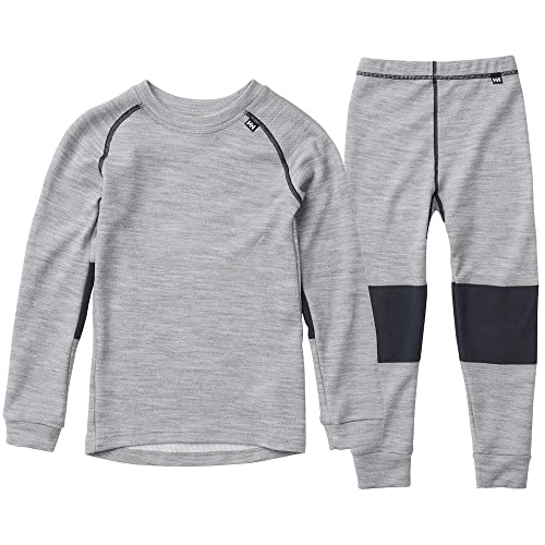 Helly Hansen Unisex Bambini Kids HH Lifa Merino Set, Grigio, 8