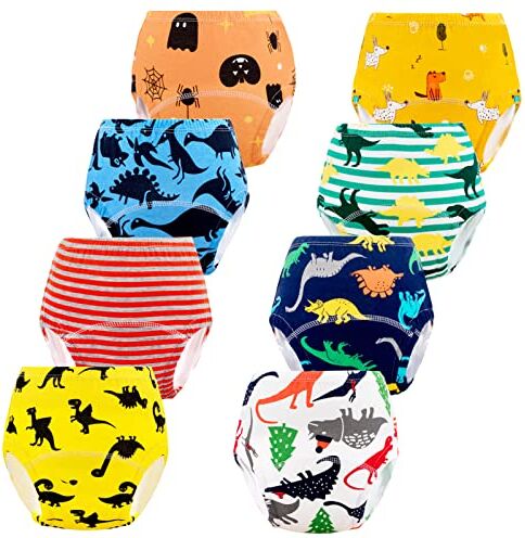 JackLoveBriefs Mutandine di Apprendimento per Bambino Cotone Assorbente Mutande Apprendimento 3-4 Anni Multicolore